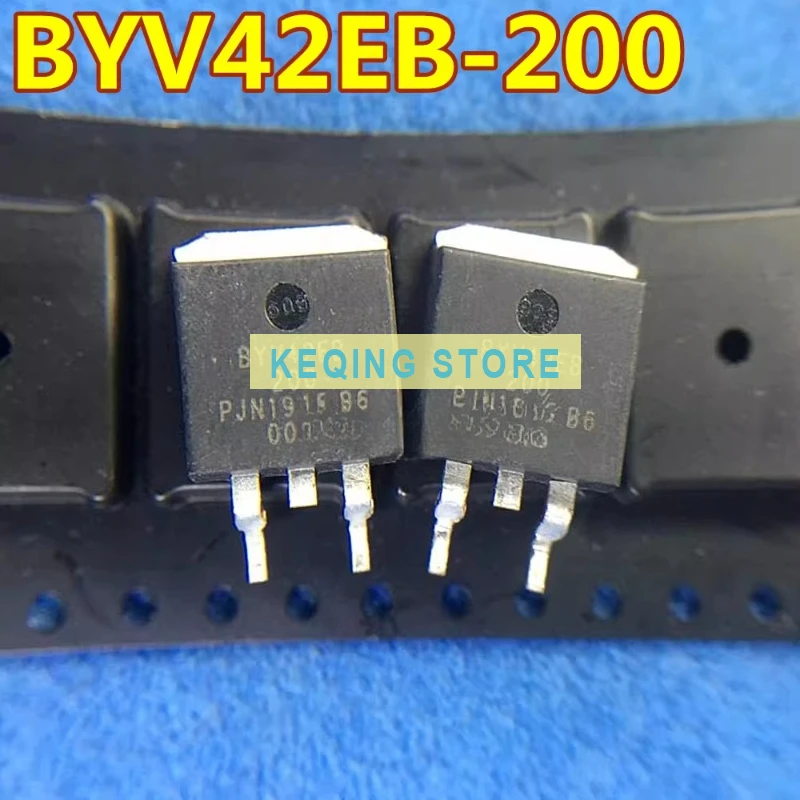 10PCS Used+Not NEW+Send after Measure BYV42EB-200 imported spot MOS FET TO-263 -200V -30A