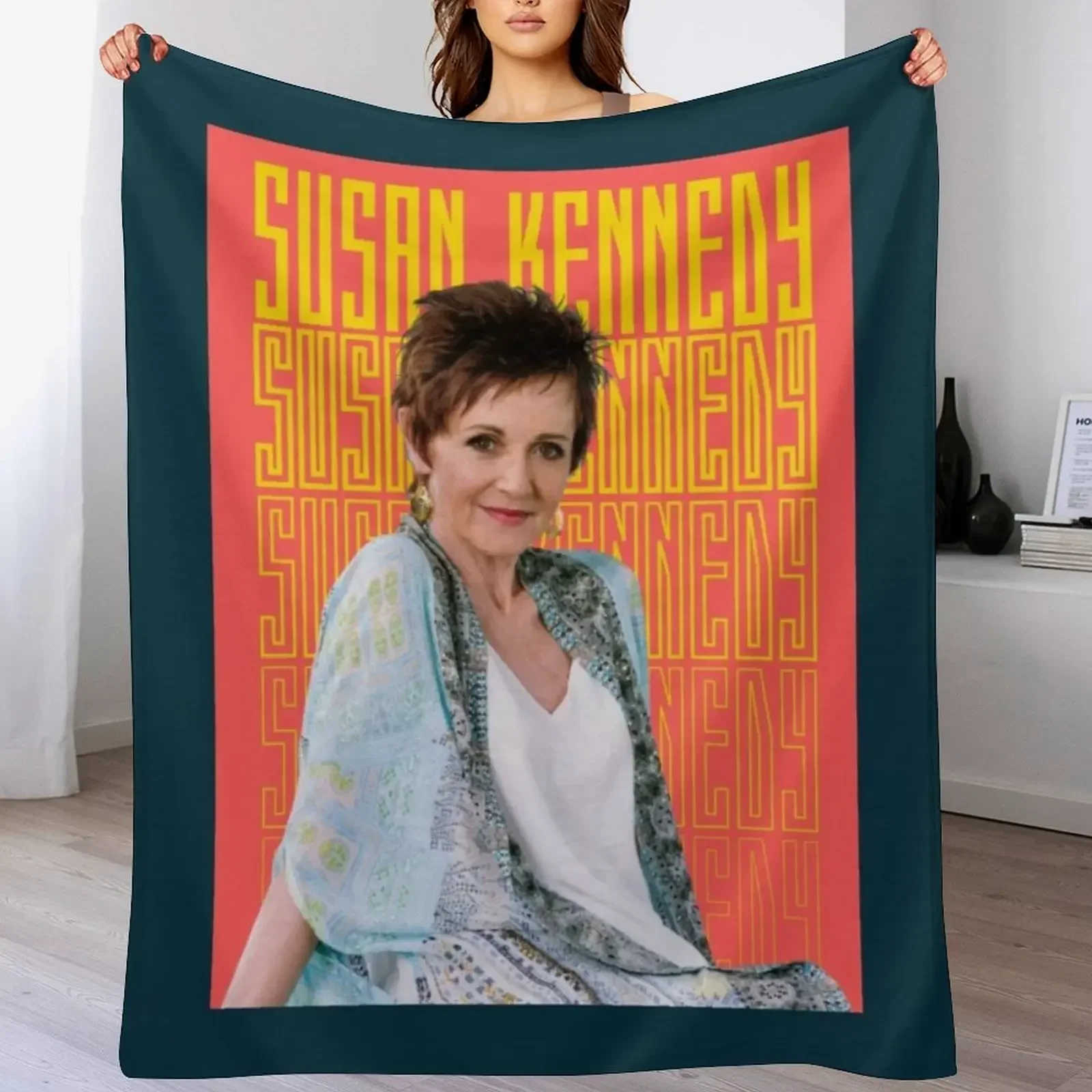 Neighbours Susan Kennedy Throw Blanket Picnic valentine gift ideas Sofa Quilt Luxury St Blankets