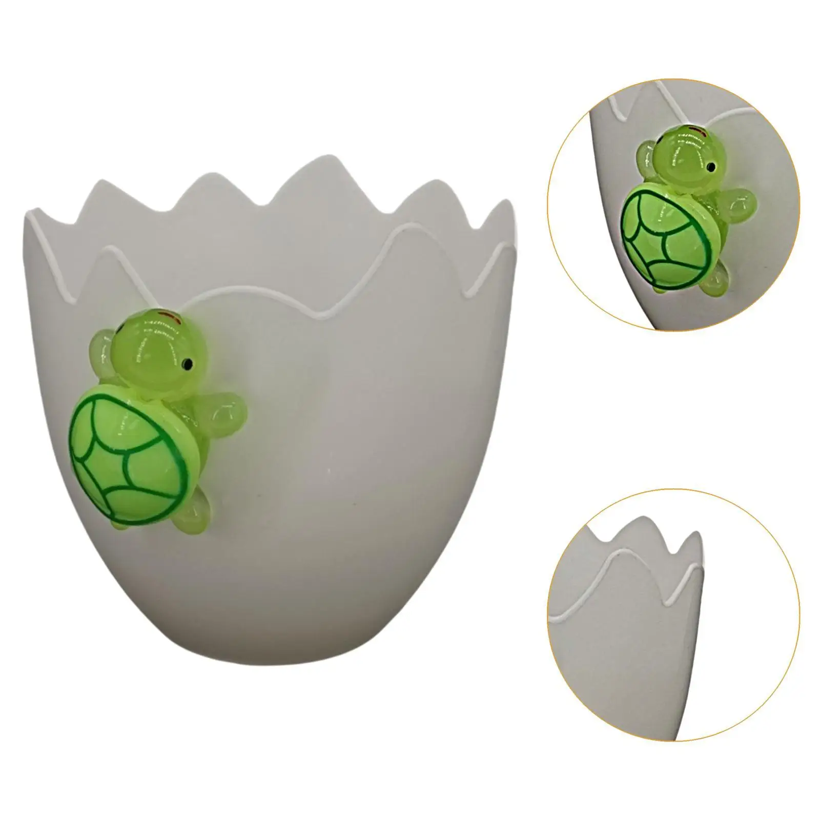 وعاء نبات قشر البيض الأبيض زارع زهور عيد الفصح لتزيين حديقة المكتب #5