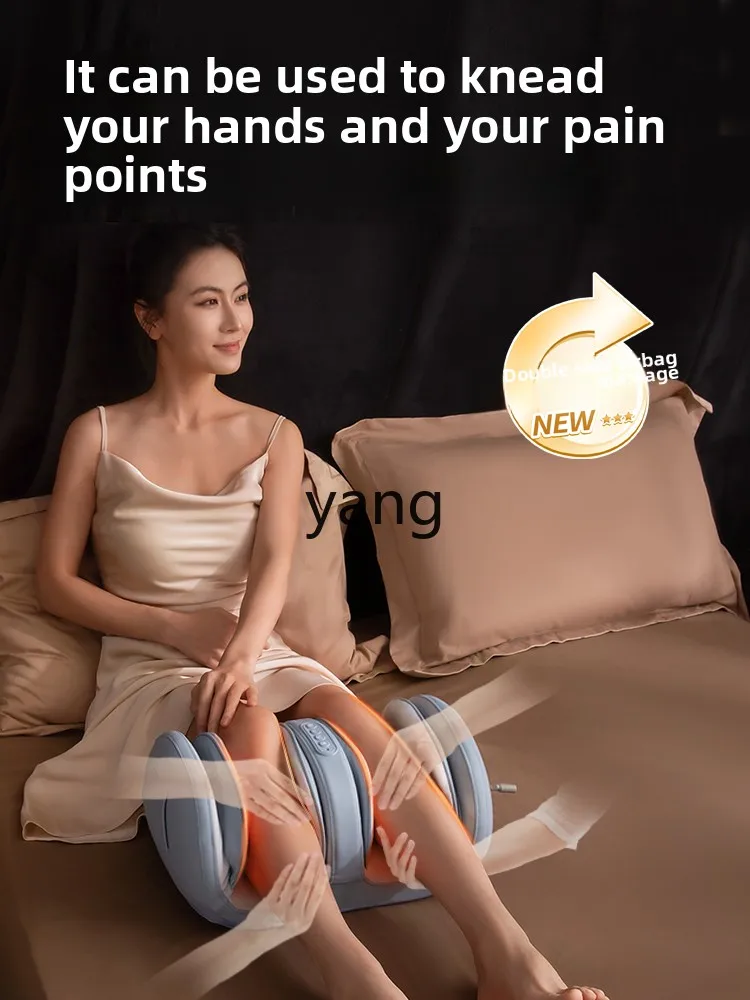 Yjq مدلك الساق التلقائي العجن وسادة هوائية اضغط على عضلات تدليك القدم للاسترخاء الساقين الجميلة