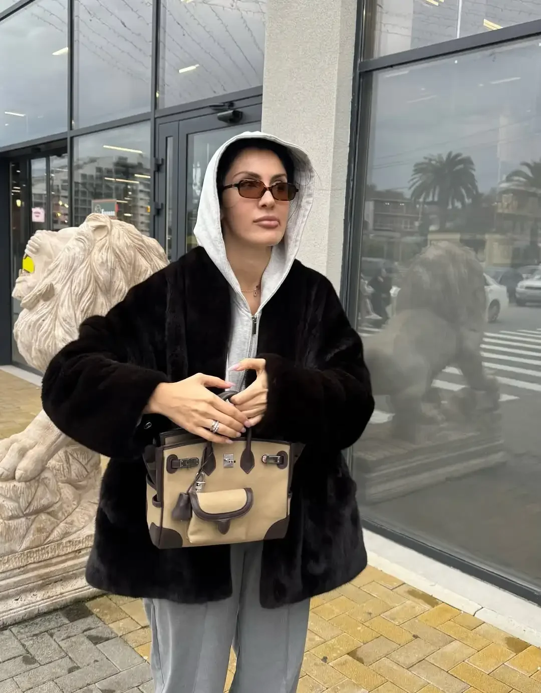 Women Solid Oversized Faux Fur Coat Shawl Collar Open Front Fluffy Thick Furry Jacket 2026 Loose Warm Winter Chic Streetwear New