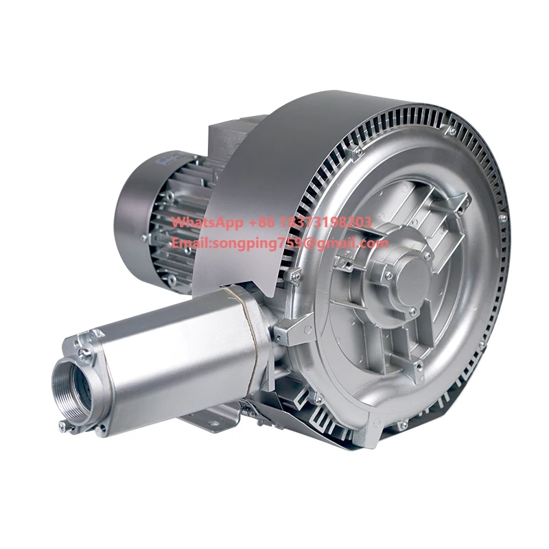 

Промышленный вихревой турбинный воздуходув 3 кВт, 2-фазный, для аквакультуры, вакуумный насос, кольцевой воздуходув для рыбоводства, аэрационный воздушный насос