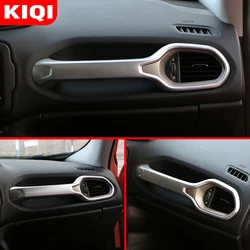 ABS Chrome Car Copilot Handrail Frame Panel Cover Trim Fit for Jeep Renegade 2015 2016 2017 2018 2019 2020 2021 Accessories