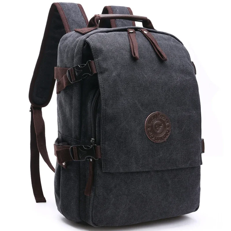 New Men Canvas Backpack College Student Bag for Teenagers Laptop Travel Rucksacks Women Back Pack Mochilas Escolares Infantil