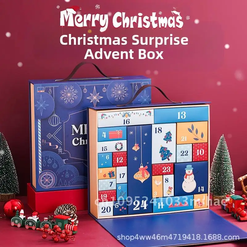 New Christmas Surprise Box Blind Box Calendar Box Advent Countdown 24 Days Gift Box