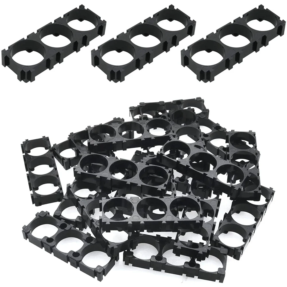 A23P 30Pcs Splicing Battery Support 18650 Lithium Battery Bracket Spacer Lithium Battery Plastic Holder Bracket