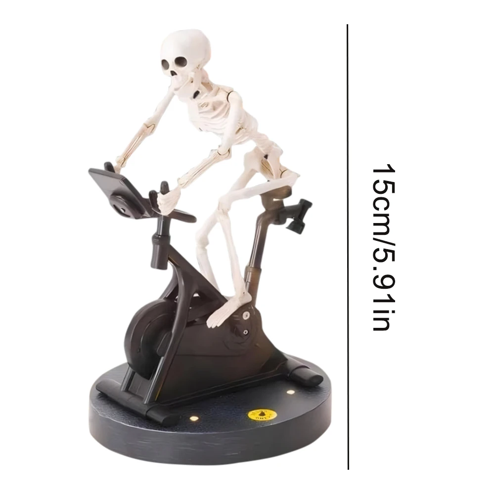 Scheletro in resina Scheletri per bici Statua Decorazioni scheletro di Halloween Decorazioni di Halloween