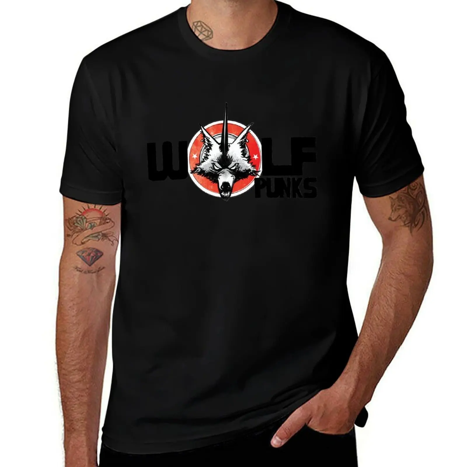 Wolf Punks T-Shirt High Elasticity Sports T-Shirt