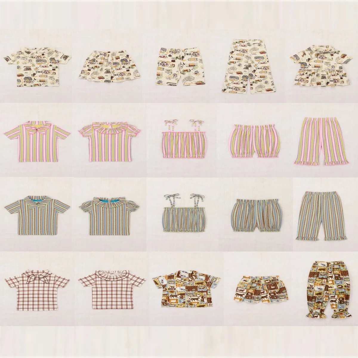 

Kids Clothing 2026SS MP Girls' Short Sleeved Top Pants Farm Series Set