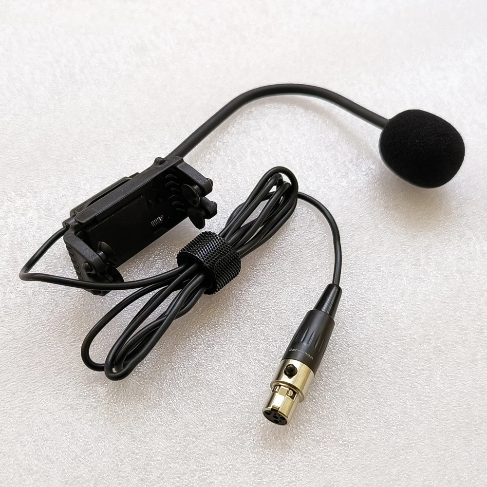 violin fiddle clip microphone TA4F mini xlr for Shure transmitter wireless system SLX PGX 14 BLX QLX-D