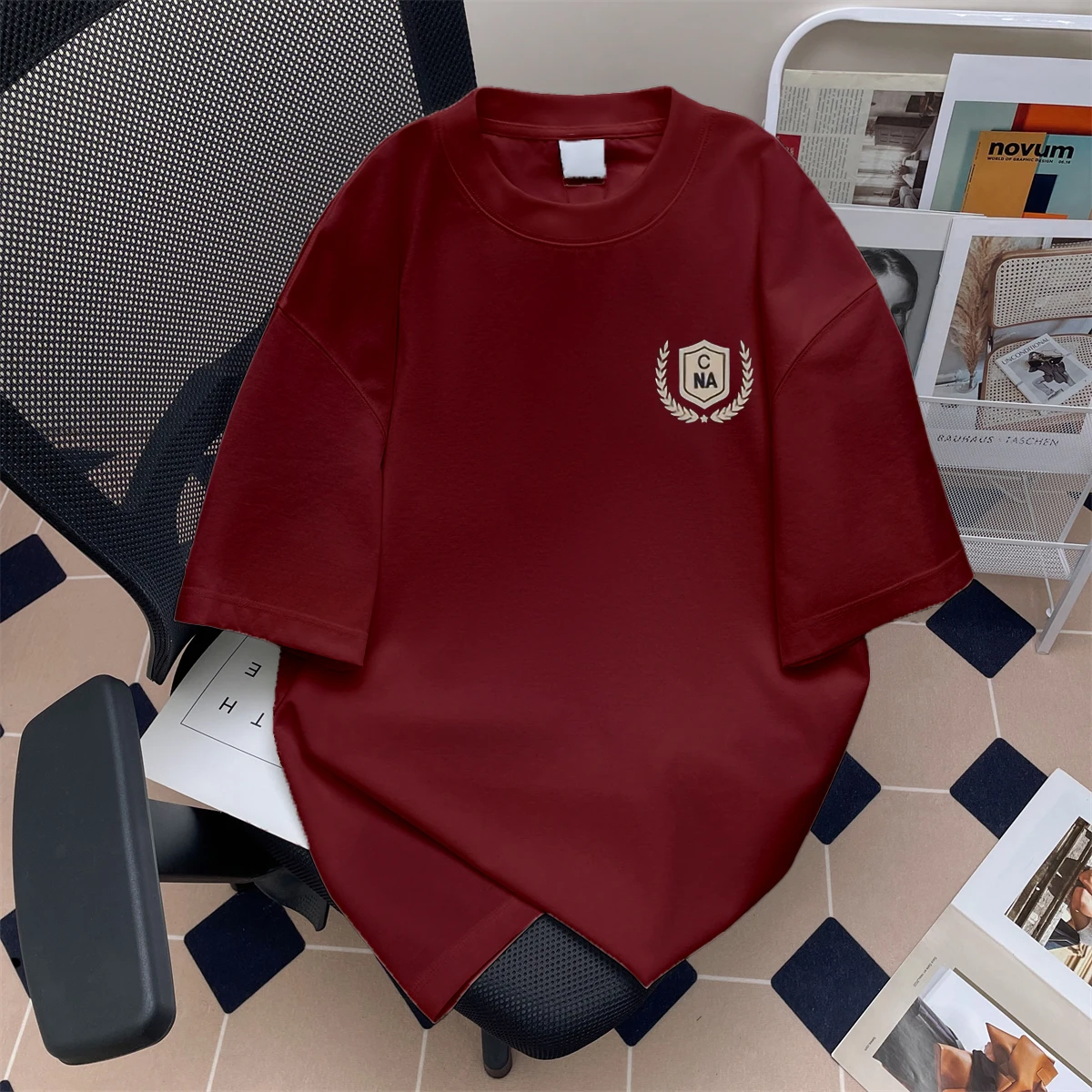 

American Sle Pure Cotton ort Sve T-irt Women's Cut Label Summer Large Size Loose Fit Faion Sun Protection Top