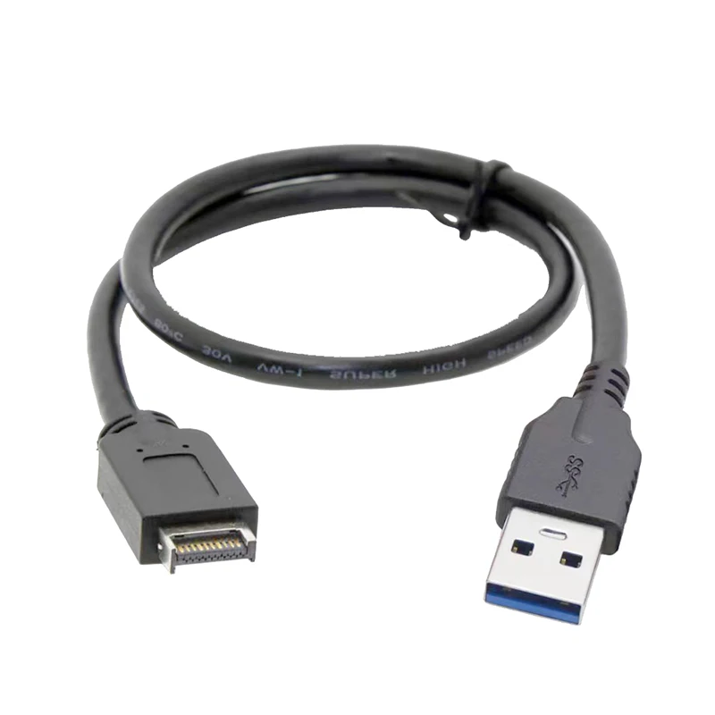 Nku-Cable de extensión de placa base para ordenador de escritorio, adaptador USB 3,1 tipo E de cabecera de Panel frontal A USB 3,0 A, Compatible con Asus