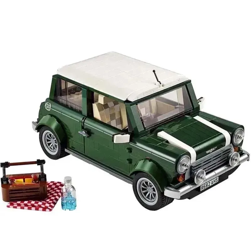 1077 PCS MINI Cooper Car Building Blocks Bricks Boys Birthday Girls Toys With Compatible21002 10242