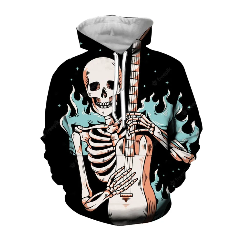 

.Jumeast 3D Aesthetic Skeleton Hoodie Men Clothing Casual Streetwear Fashion Oversize Mens Hoodies Clothes Comfortable Pullover