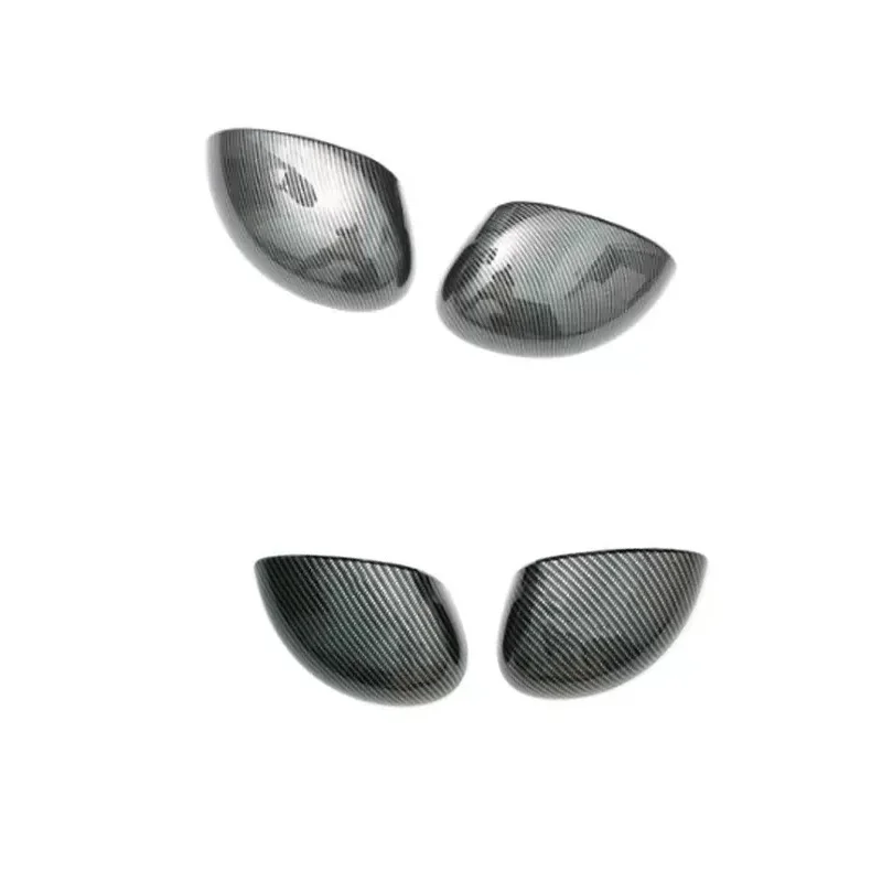 مناسبة لمرآة الرؤية الخلفية Xiaomi SU7 الغطاء العلوي والسفلي الغطاء الواقي ملحقات ألياف الكربون