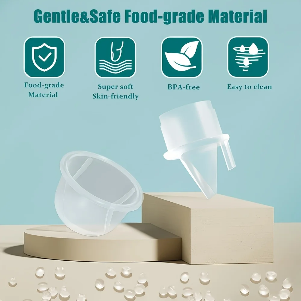 6 قطع من صمامات منقار البط و4 قطع من غشاء السيليكون المتوافق مع مضخة الثدي Zomee Z1/Z2/BabyBuddha/NCVI 8782/8780/Motif Twist