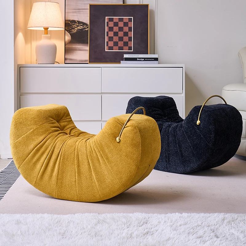 Sillas de salón perezosas de diseño, sillón reclinable de lujo para chica móvil, sillas de lectura para sala de estar, tocador de madera, muebles para el hogar Poltrona