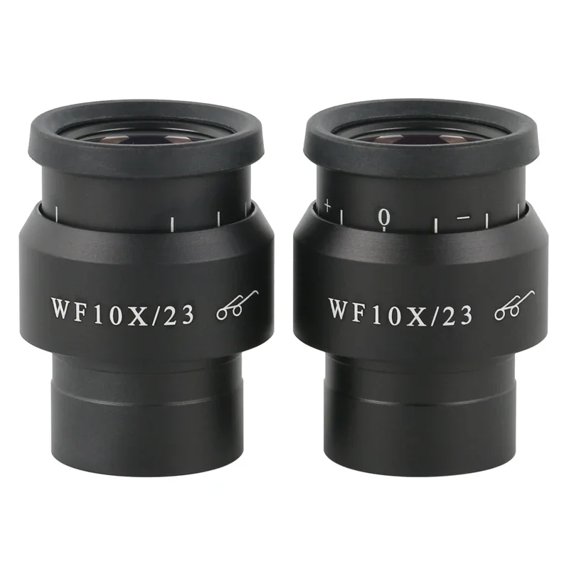 One Pair 2 pcs 10X 20X WF10X/23 WF10X/20 WF20X/10 WF30X/9 Wide Field Eyepiece Lens For Stereo Trinocular Biological Microscope