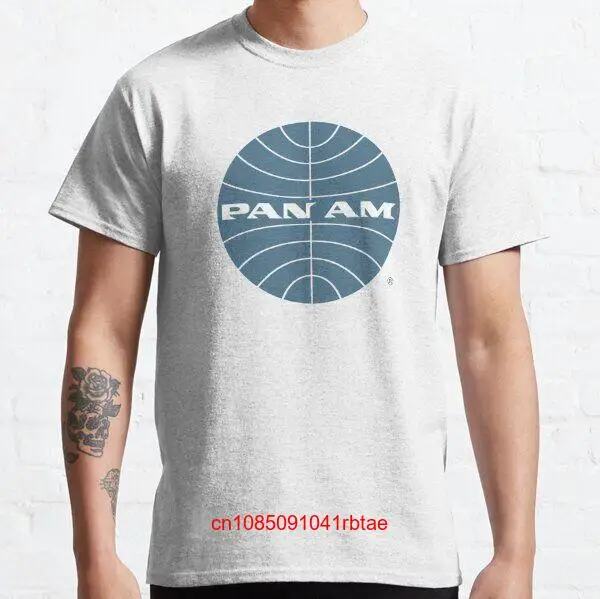 Pan Am ранние 1950s круглая Тонкая оправа перевернутая Классическая футболка с длинным или коротким рукавом