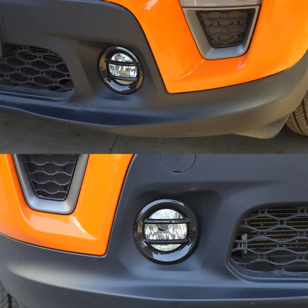 Front Fog Light Lamp Decoration Cover Guard for Jeep Renegade 2019 2020 2021 2022 2023 2024 Car Exterior Accessories Styling ABS