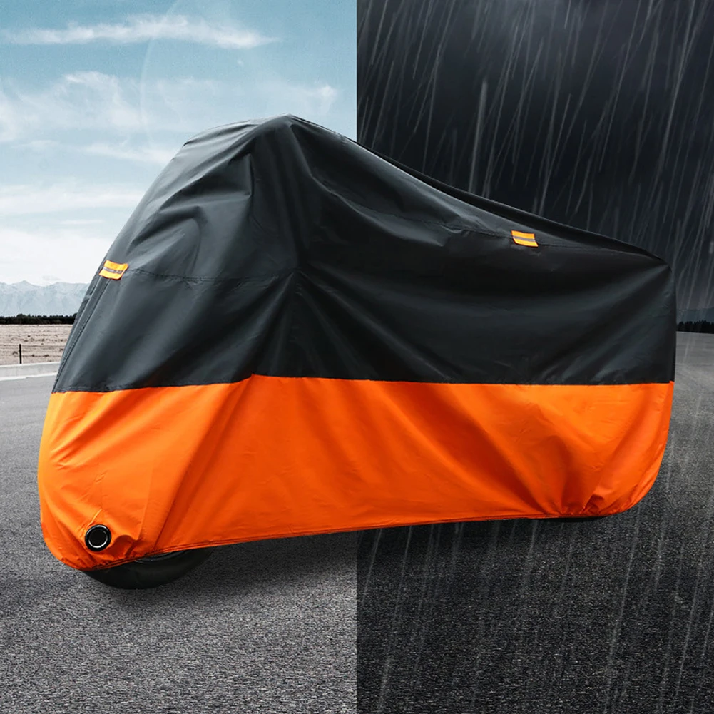 Motorcycle Cover Rain Coat Waterproof Outdoor Scooter Sunshade Wear-resistant Motorbike Cover Motor Dustproof UV Protective Case