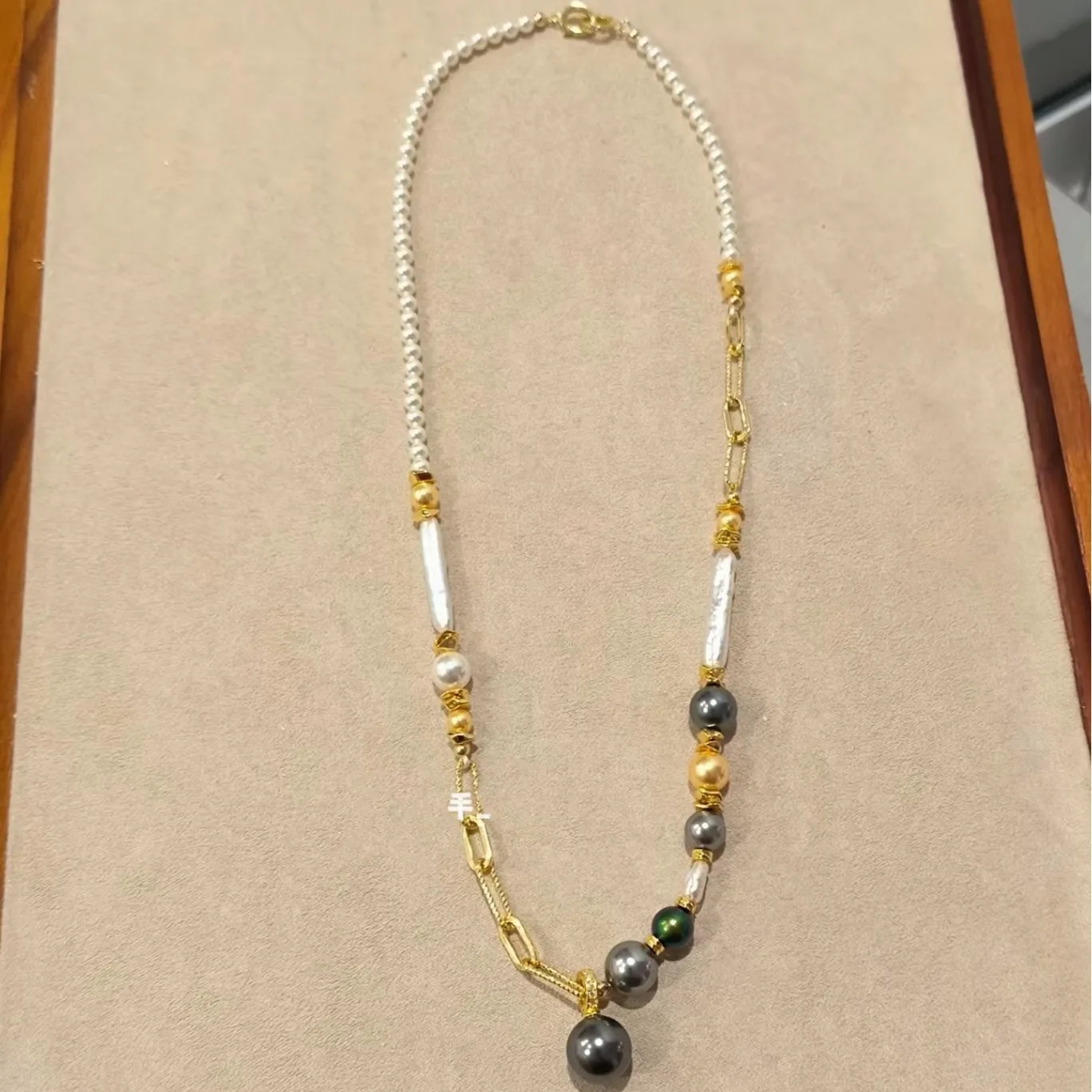 

Seawater Pearl & Freshwater Baby Pearl Mixed Baroque Necklace, High Luster Multi-Way Wear Luxury Jewelry