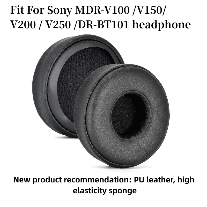 Almohadillas de repuesto para auriculares Sony MDR-V100 /V150/ V200 / V250 /DR-BT101, gel de hielo de silicona con ranura