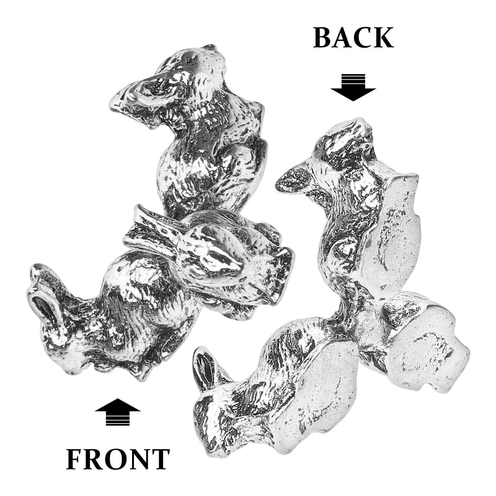 

Alloy Rabbit Crystal Ball Holder Cute Bunny Statue For Home Office Decor Display Base Decorative Pedestal Metal Stand