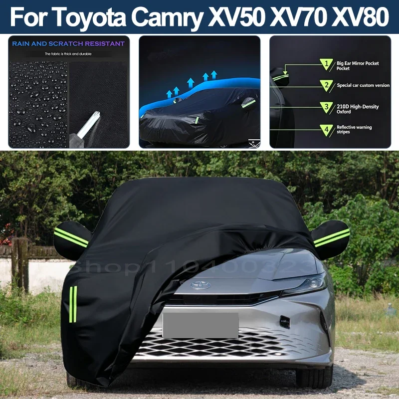 Auto Exterior Sun-Snow Protective Car Cover For Toyota Camry XV40 XV50 XV70 XV80 Waterproof Dustproof Anti-UV Outdoor Cover