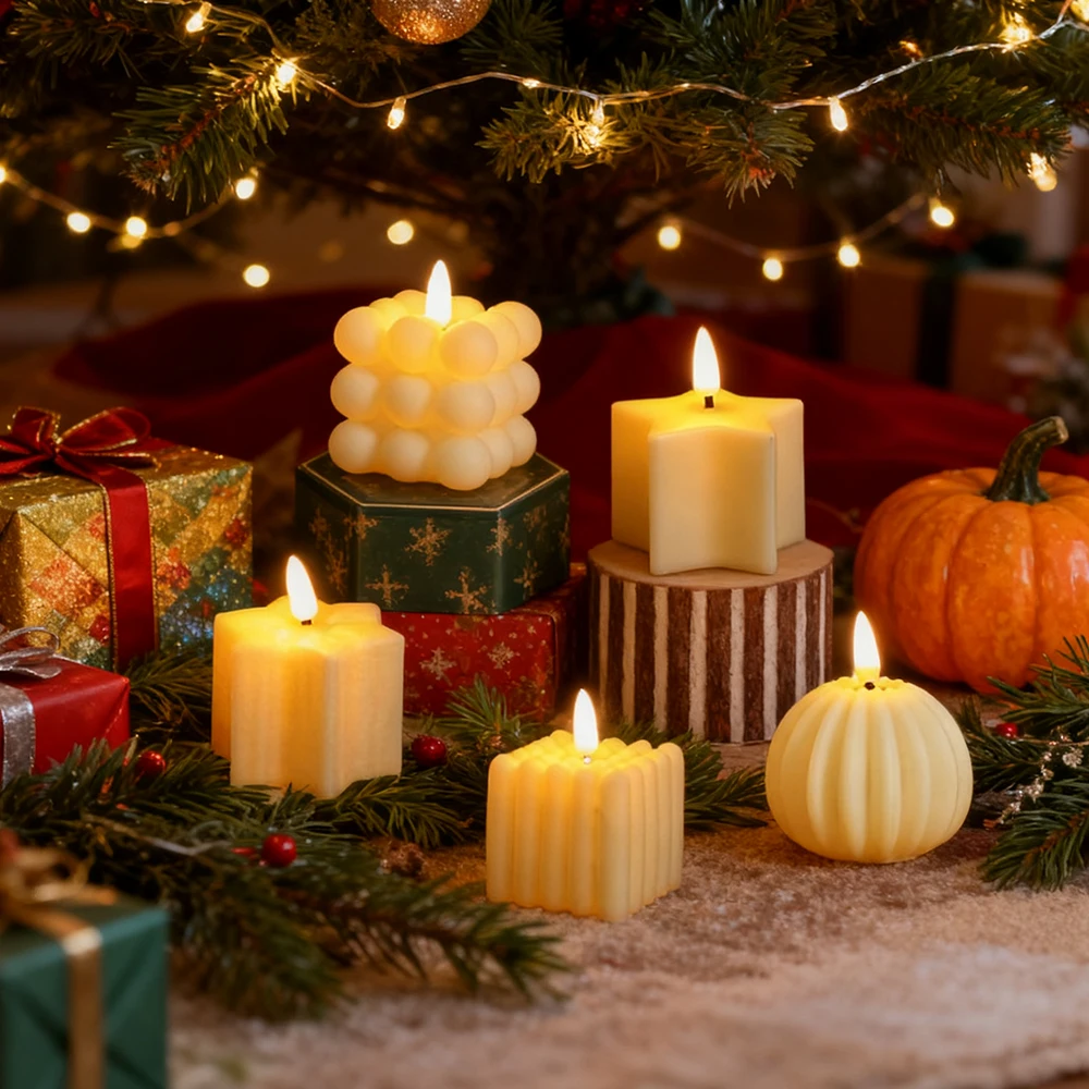 LED Mini Atmosphere Candle Light, Party Marriage Proposal Christmas Decor Light,Home Atmosphere Decorative Flameless Candle Lamp