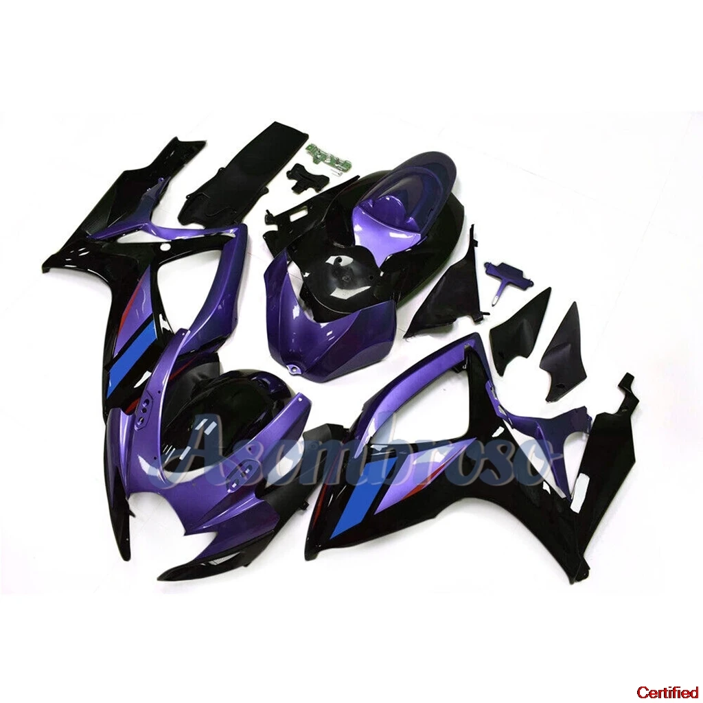 Purple Blue Motorcycle Fairing kit fit for GSX-R600  2006 2007 K6 K7 GSXR600 GSXR750 06 07GSXR 600 Repair Parts Bodywork set