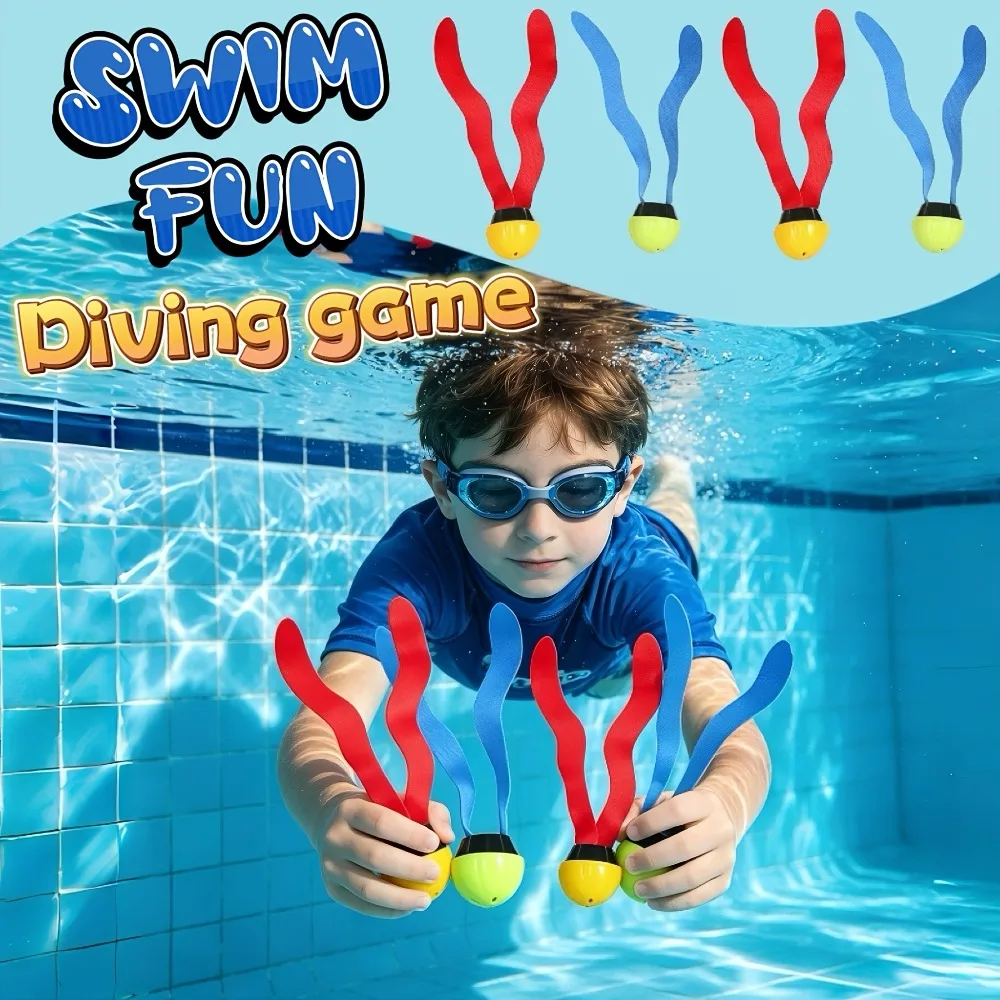 8pcs Summer Water Play Toy Diving Seaweed, Water Pool Toys, Summer Water Toys for Boys and Girls