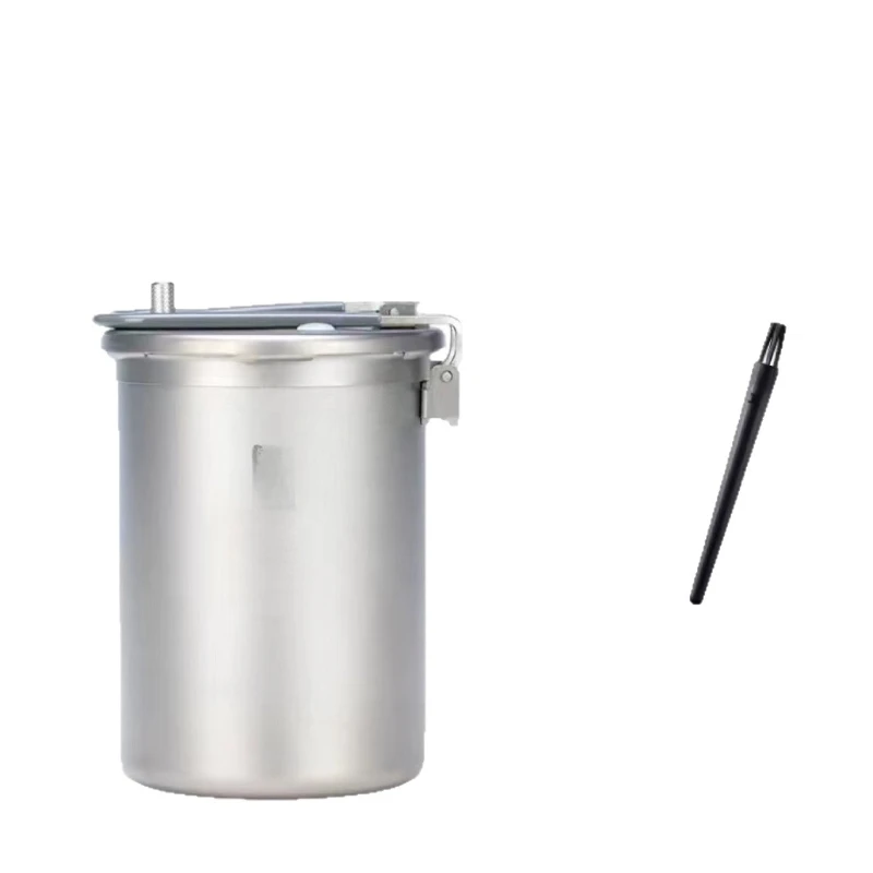 

Outdoor Titanium Plateau Pressure Cooker 1.8L Picnic Stew Pot Set Cooking Artifact ti6302