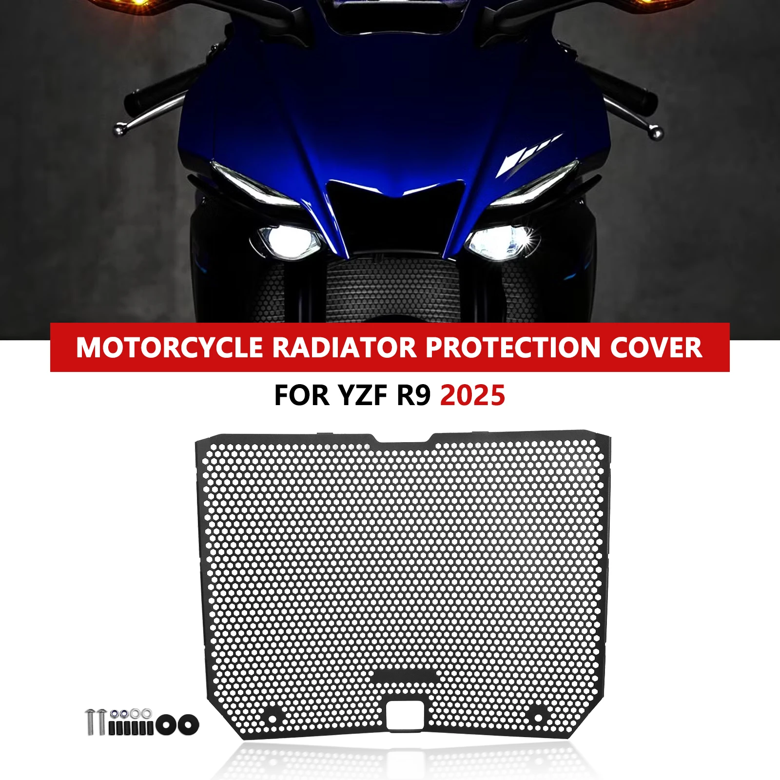 

New motorcycle accessories radiator guard radiator grille cover engine cooling cover For YZF-R9 YZF R9 YZFR9 2025-