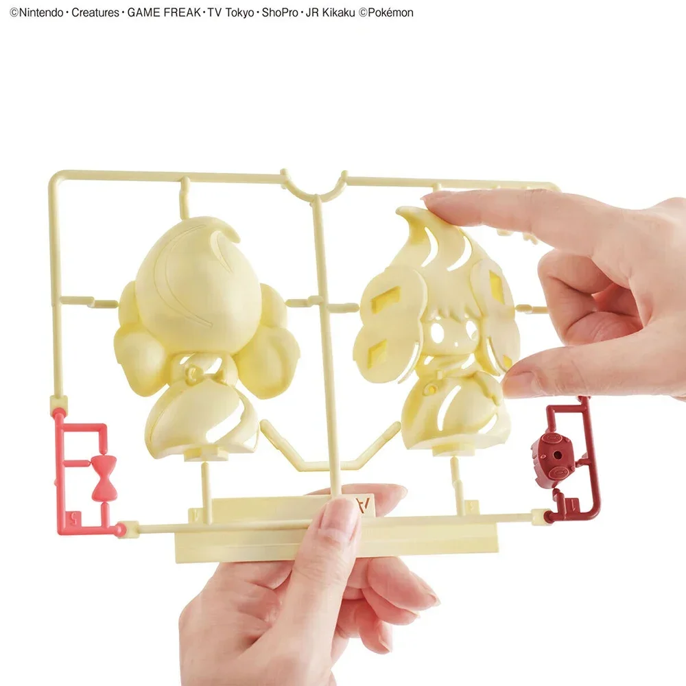 Anime Original Bandai Pokemon Figures Kit Quick Series Alcremie Manual Assembly Collectible Ornaments Figure Model Toys 8.7Cm