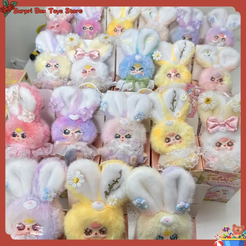 

New Original Baby Three Flower Fairy Series Blind Box Vinyl Plush Doll Backpack Charm Pendant Decor Doll Trendy Toys Mystery Box
