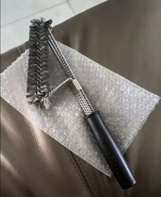 Stainless Steel Wire BBQ Grill Cleaning Brush for Grill Net Washing Tool