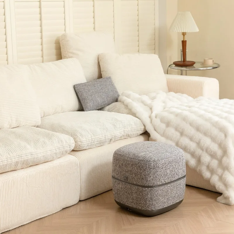 Gray Smart Healthcare's New Design Shiatsu Heating Kneading Feature Ottomans Wireless Foot Massager