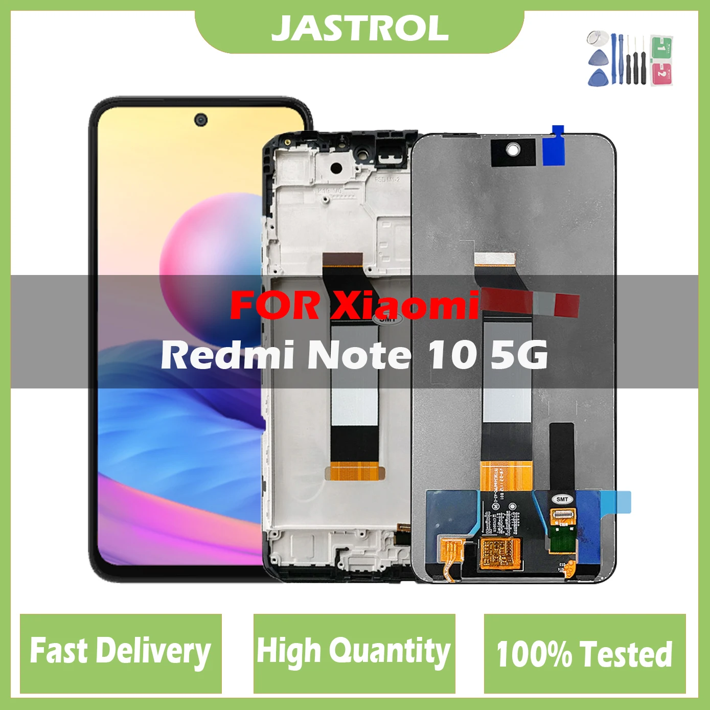 

100% Tested LCD For Xiaomi Redmi Note 10 5G Display Touch Screen Digitizer Assembly for redmi note 10 5g Lcd With Frame