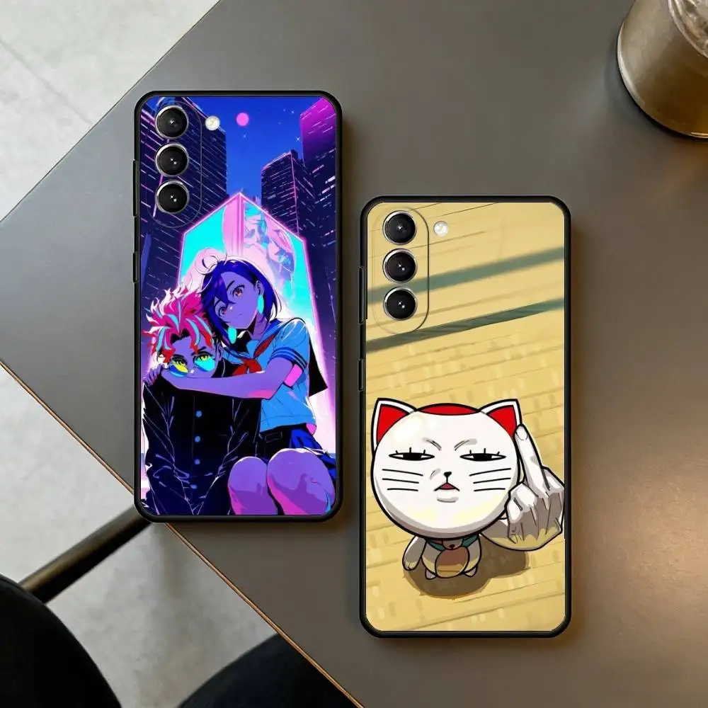 D-DAN D-DA D-DAN Phone Case For Samsung S25,24,23,22,30,21,10,9,Ultra,Plus,Lite,FE,4,5 G Soft Black Case