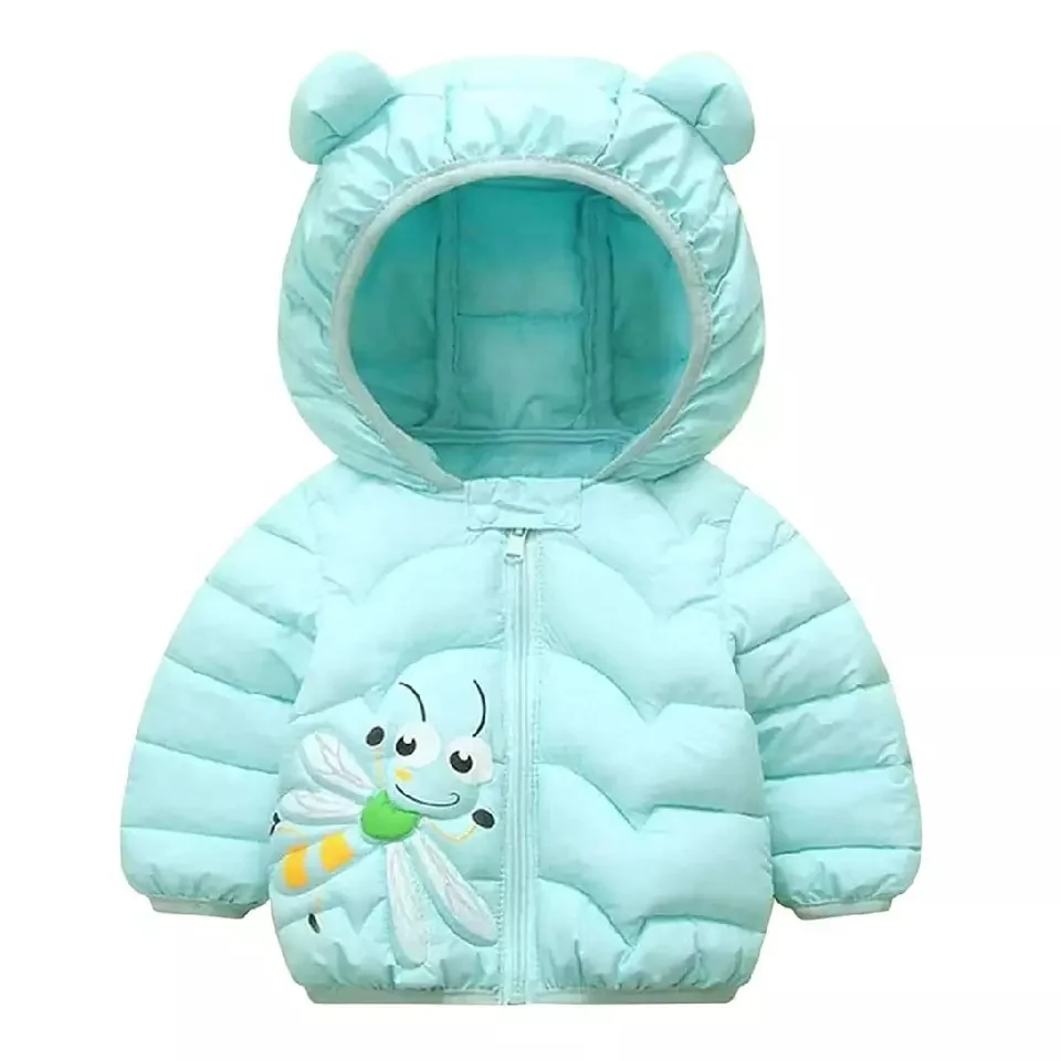 Chaqueta de plumón de invierno para niños y niñas, Parka de lana gruesa de piel suave cálida, abrigo cortavientos con capucha para niños