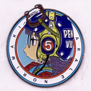 Arales Norimaki, Anime Emaye Pin, Broş pin, Rozet, sevimli bebek kız için, Mücevher çantası, Kahraman, Fan Hediye 8 en çok satan, o sırt çantası-no. 2