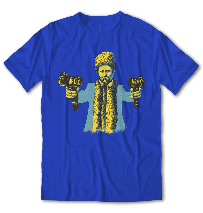 Ukrainian Patriotic Warrior Taras Shevchenko T Shirt. Short Sleeve 100% Cotton Casual T-shirts Loose Top Size S-3XL