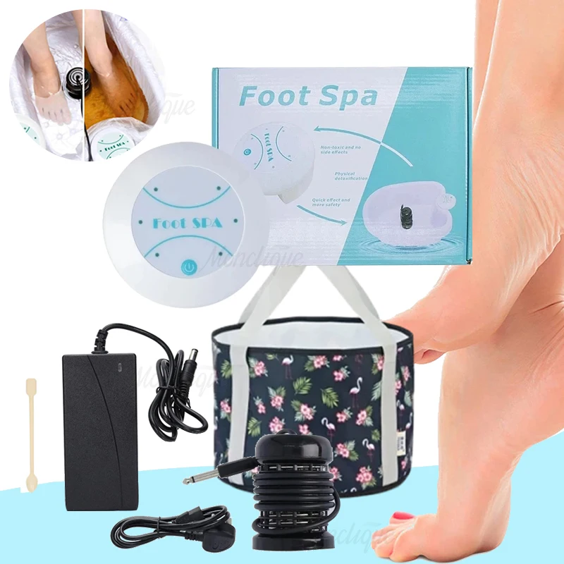 

Ionic Foot Detox Machine With Folding Basin Home Portable Foot Spa Massage Device Body Full Vitality Feet Health Care Relax Tool