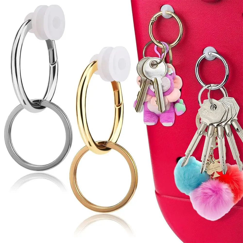 2Pcs Hooks Key Holder for Bogg Bags Rubber Beach Bag DIY Beach Bag Accessories Charms Plastic Handbag for Bogg Bag/Beach Bag