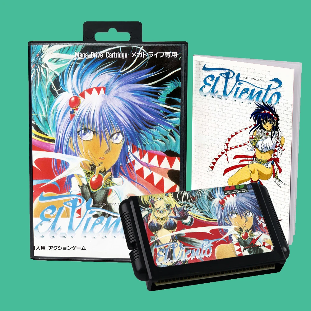 EL Viento USA/JAP jeu pour Consoles SEGA Mega Drive Genesis 16 bits cartouche de jeu manuel de boîte