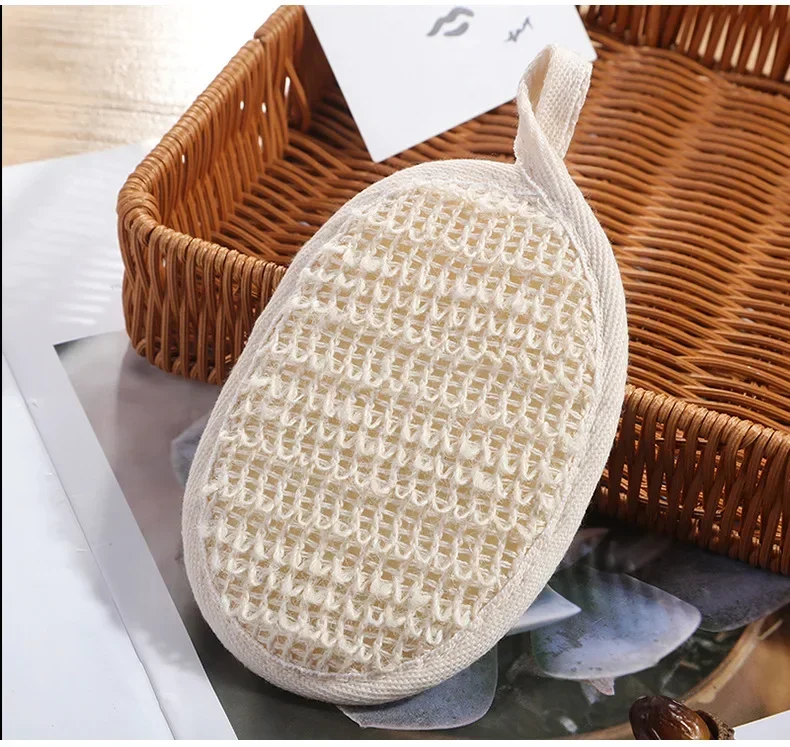 Natural Loofah Sponge Unisex Bath Towel Wipe Thick Sponge Bath Shower Rub Wash Body Scrubber Durable Healthy Massage Brush