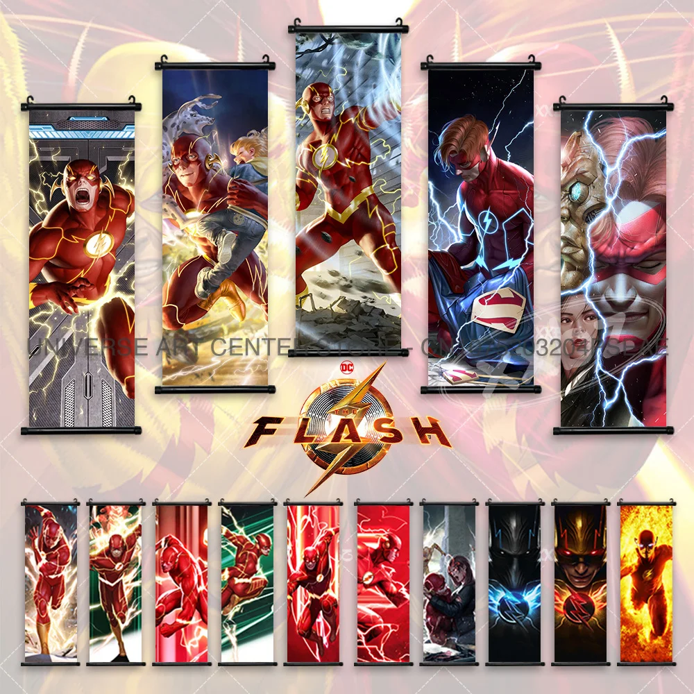 Der Flash Poster Film Home Decoration DC Studios Wand kunst Batman hängen Malerei klassische Anime Leinwand Scroll Bild Tapete