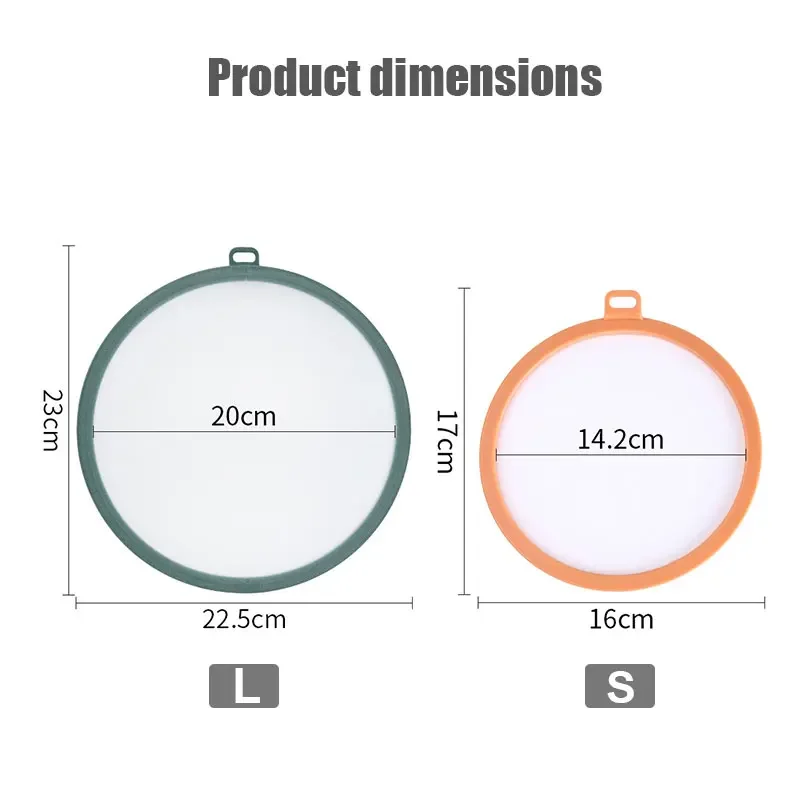 S/L Reusable Food Covers Silicone Bowl Lids Cup Seal Covers Prevent Dust and Flies Universal Leakproof Bowl Stretchy Wrap Cover