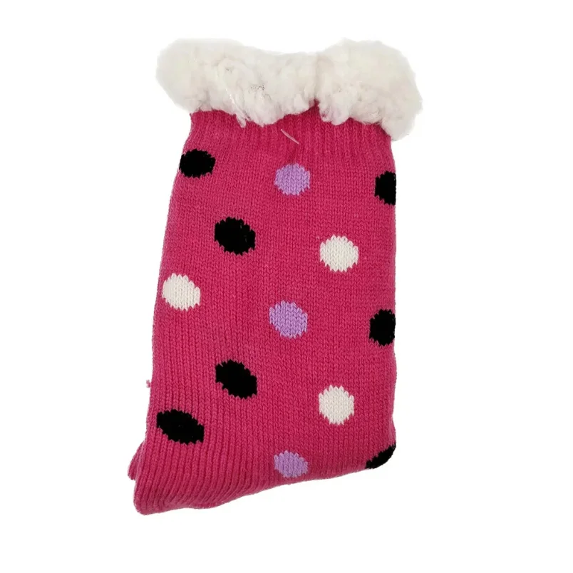 Fluffy Thermal Sock Women Winter Warm Sleeping Soft Female Non Slip Grip Short Slipper Comfy Floor Plush Fuzzy Sock Home Dot